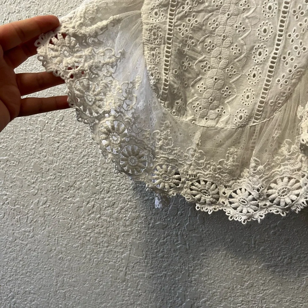 Free People Aurelia Eyelet Top - Picture 7 of 10